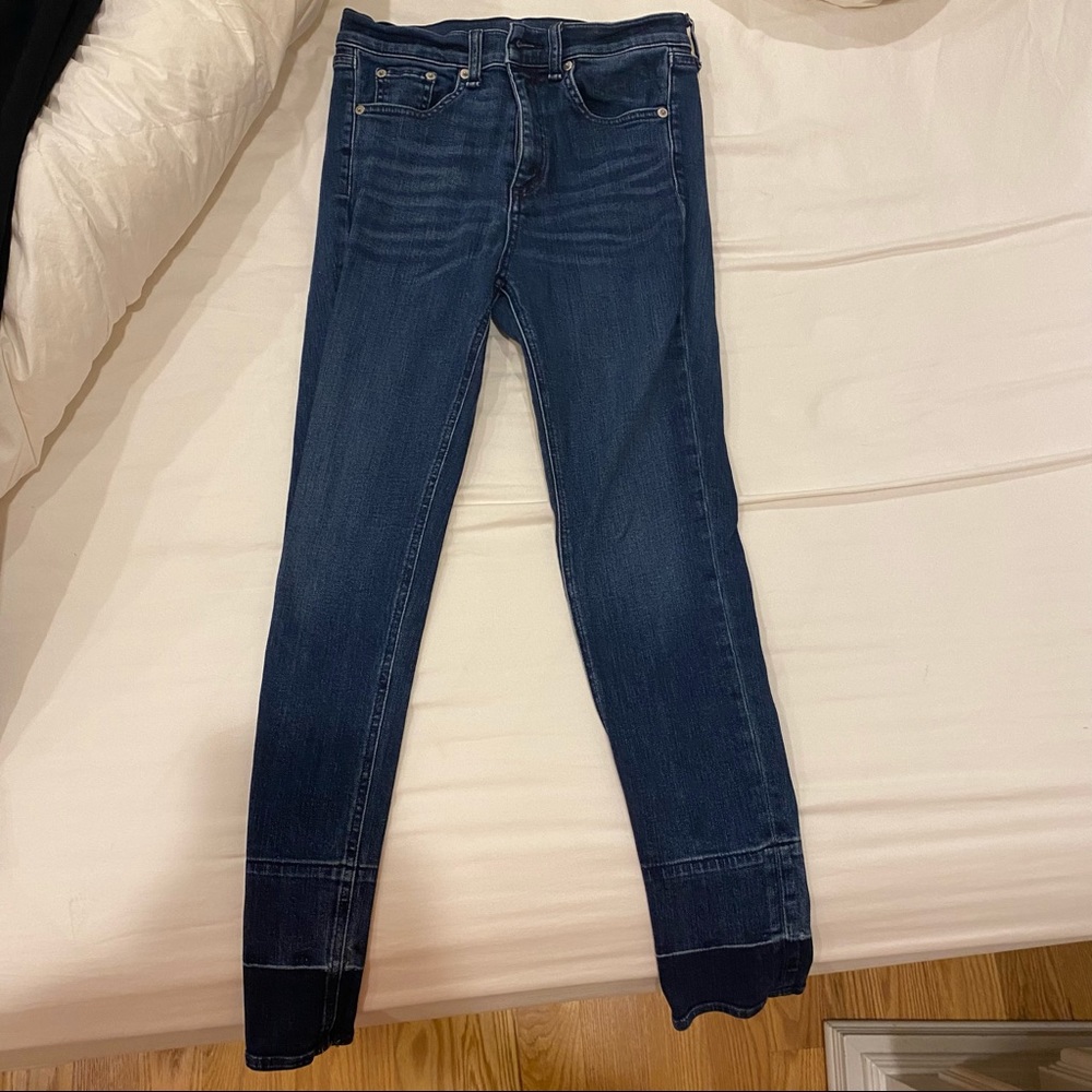rag & bone high rise ankle skinny jeans